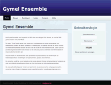 Tablet Screenshot of gymel.be